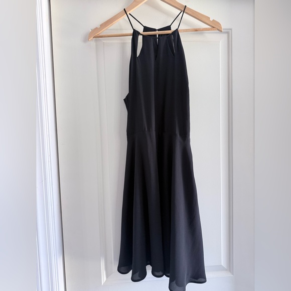 Express Dresses & Skirts - Express Black Halter Midi Dress